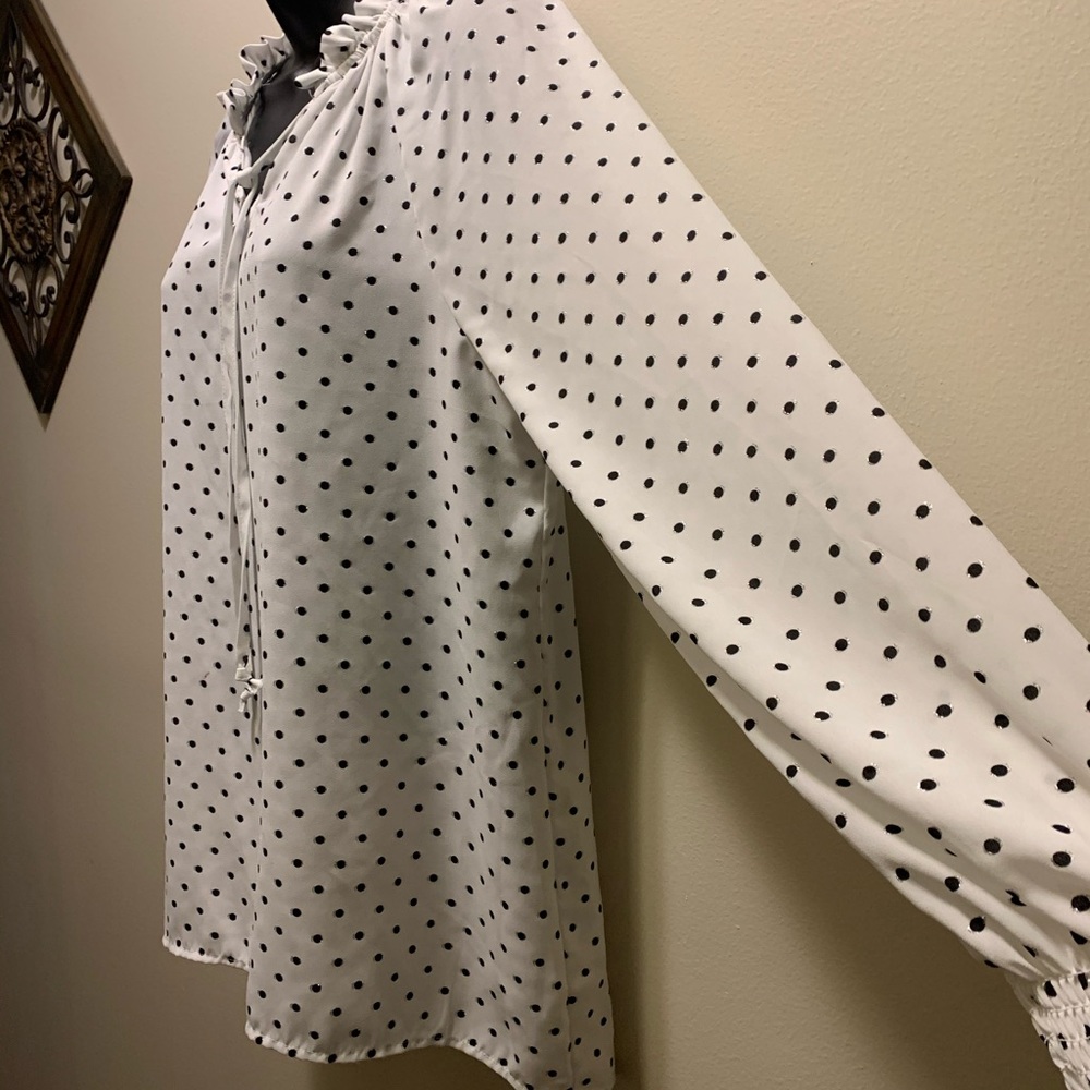 Time and True NWOT L/S polyester top